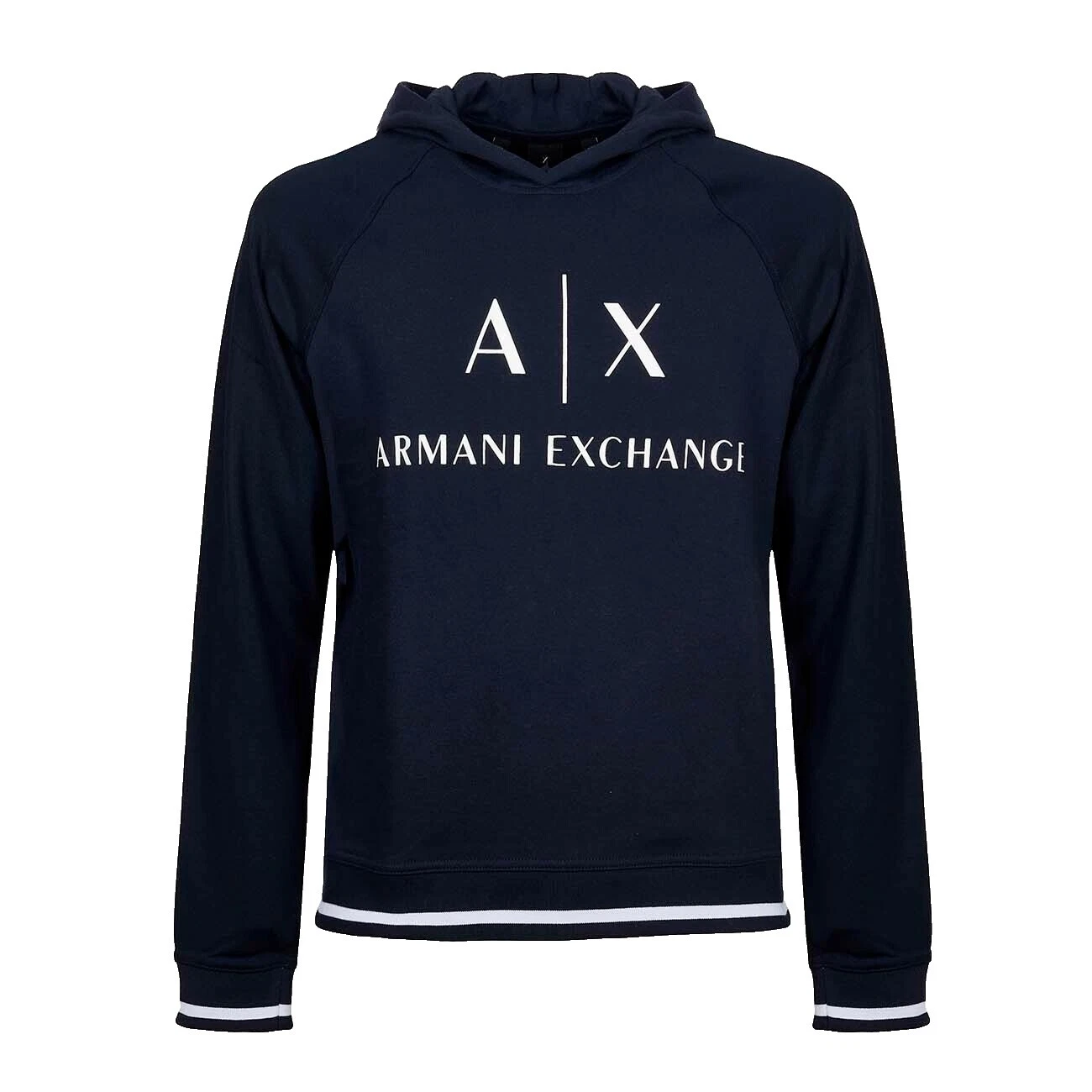 Sólido Armani Exchange sudaderas de algodón para hombres