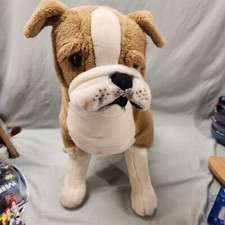 LARGE Melissa  Doug English Bulldog 4865 BIG 25" Tall Stuffed Animal Plush Toy