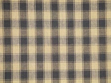 Black Check Homespun Fabric *Primitive Rustic Cabin Country Farmhouse Fabric