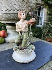 Vintage Capodimonte by Marie Angela ?The Young Falconer ?with COA 26cm tall