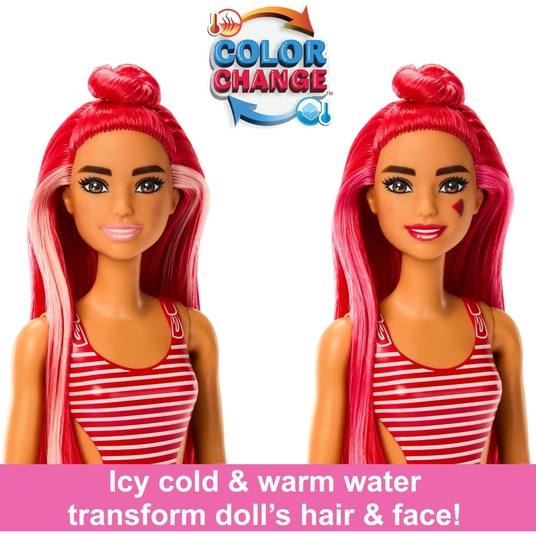 Barbie Pop Reveal Fruit Series Changing Doll with Red Hair