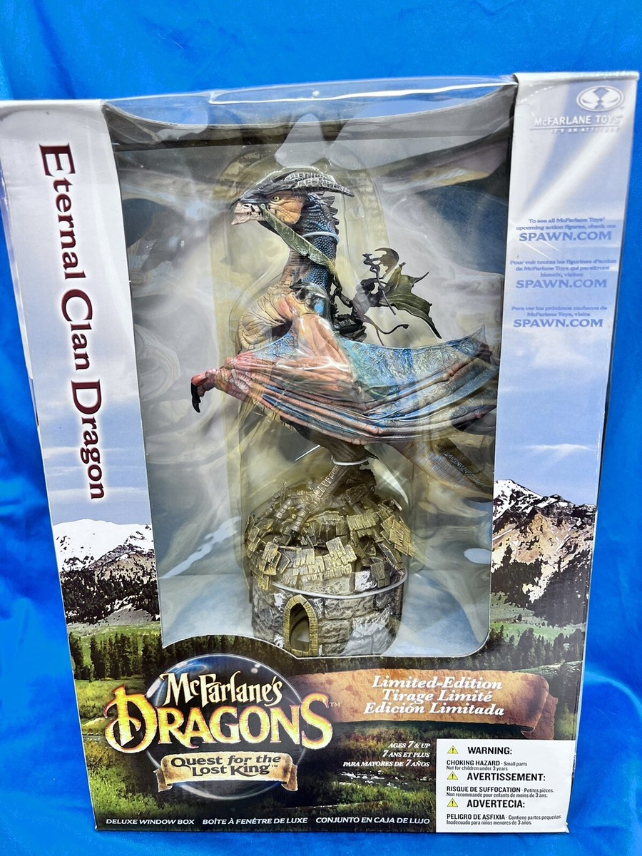 McFarlane's Dragons Eternal Clan Dragon + Rider Box Set Quest For