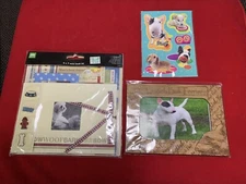 Bull Terrier Wood Picture Frame, Mini Photo Album, Hana Deka Dog Stickers