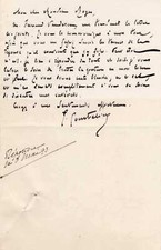 NOVELIST Georges Courteline autograph letter signed