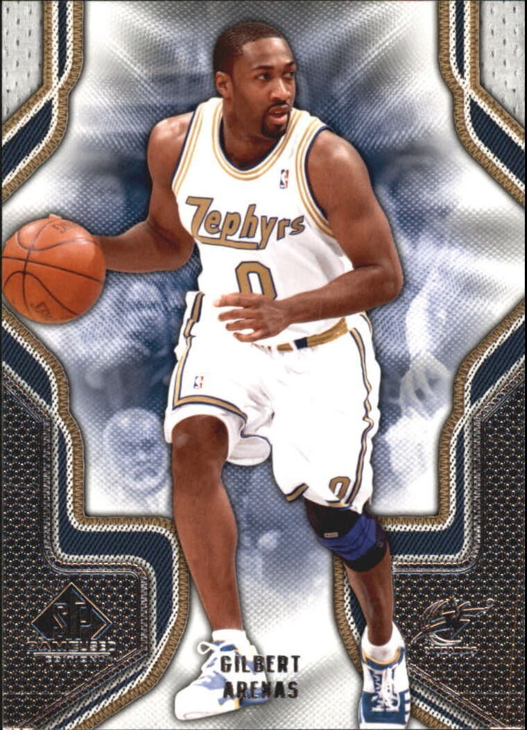 2009-10 SP Game Used Washington Wizards Basketball Card #37 Gilbert Arenas
