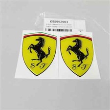Ferrari Resin Coated Vinyl Shield Sticker Decal Fender Badge 959929032pc Ferrari Resin Coated Vinyl Shield Sticker Decal Fender Badge 959929032pc
