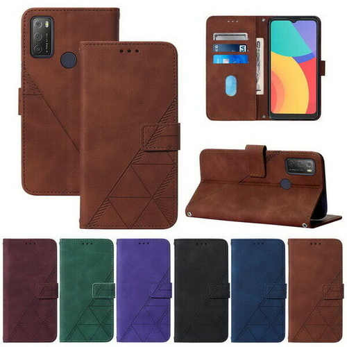 Leather Flip Wallet Phone Case For Alcatel 1S 2021 3L ZTE A71 A31 Google Pixel 6 - 第 1/43 張圖片