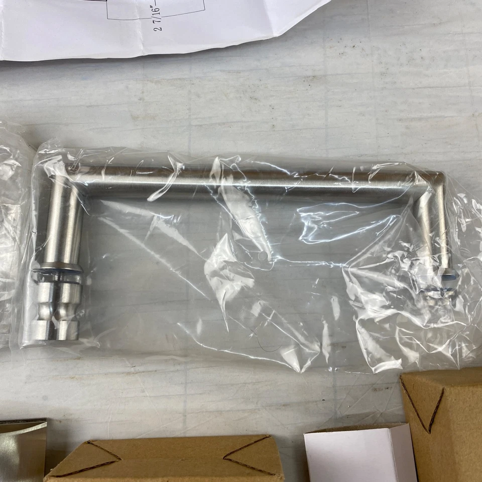 Dreamline Unidoor Brushed Nickel Shower Door Handle & Hinges SHDR-AC2011-04 - Image 2 of 4