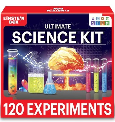 Einstein Box Ultimate Science Experiment Kit for Boys & Girls Ages 8-14 STEM Toy