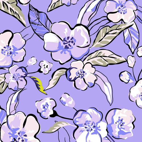 Accappatoio donna Vera Bradley in maglia taglia S/M rose selvatiche lavanda nuovo con etichetta - Foto 2 di 5
