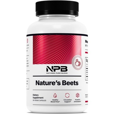 Organic Beet Root Powder 90 Capsules   Nitric Oxide Supplements for Circulation