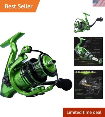 13 fishing freefall ghost radioactive pickle reel lh 13 Fishing BBFFGWRP2.5-LH Black Betty Freefall Ghost Radioactive Pickle Ice  Reel 2.5:1 Gear Ratio