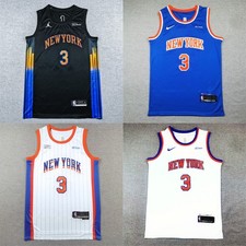 New York Knicks 3 Mens Short Sleeve T-Shirt Top Stitched S-XXL