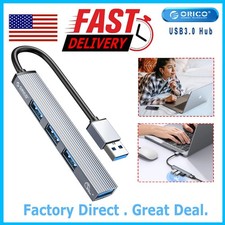 ORICO 4 Port USB 3.0 Hub Splitter Multi Adapter Aluminum for PC Desktop Laptop