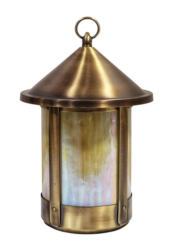 Hammerworks Craftsman Style Copper Wall Light/Stained Glass/Vintage