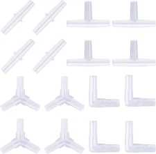 Pawfly Aquarium Airline Tubing Connectors Plastic Inline Valve, Fish Tank Air Pu