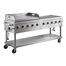 72" Stainless Steel Liquid Propane Outdoor Grill with Griddle