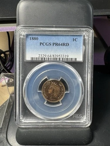 1880 Indian Head Cent Proof PCGS PR64RD