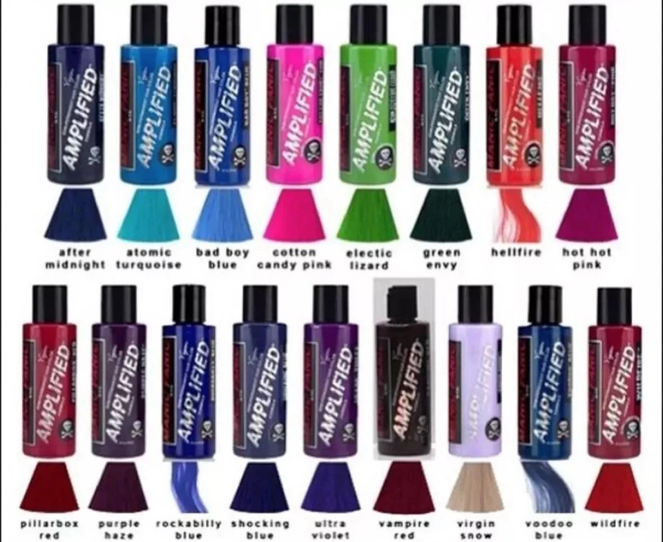 Crema tinte para cabello semipermanente Manic Panic AMPLIFICADA 4 OZ. Tú eliges tu color Foto 2 de 2