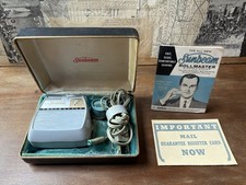 Vintage Sunbeam Rollmaster Electric Shaver Model 333A Case Manual Complet