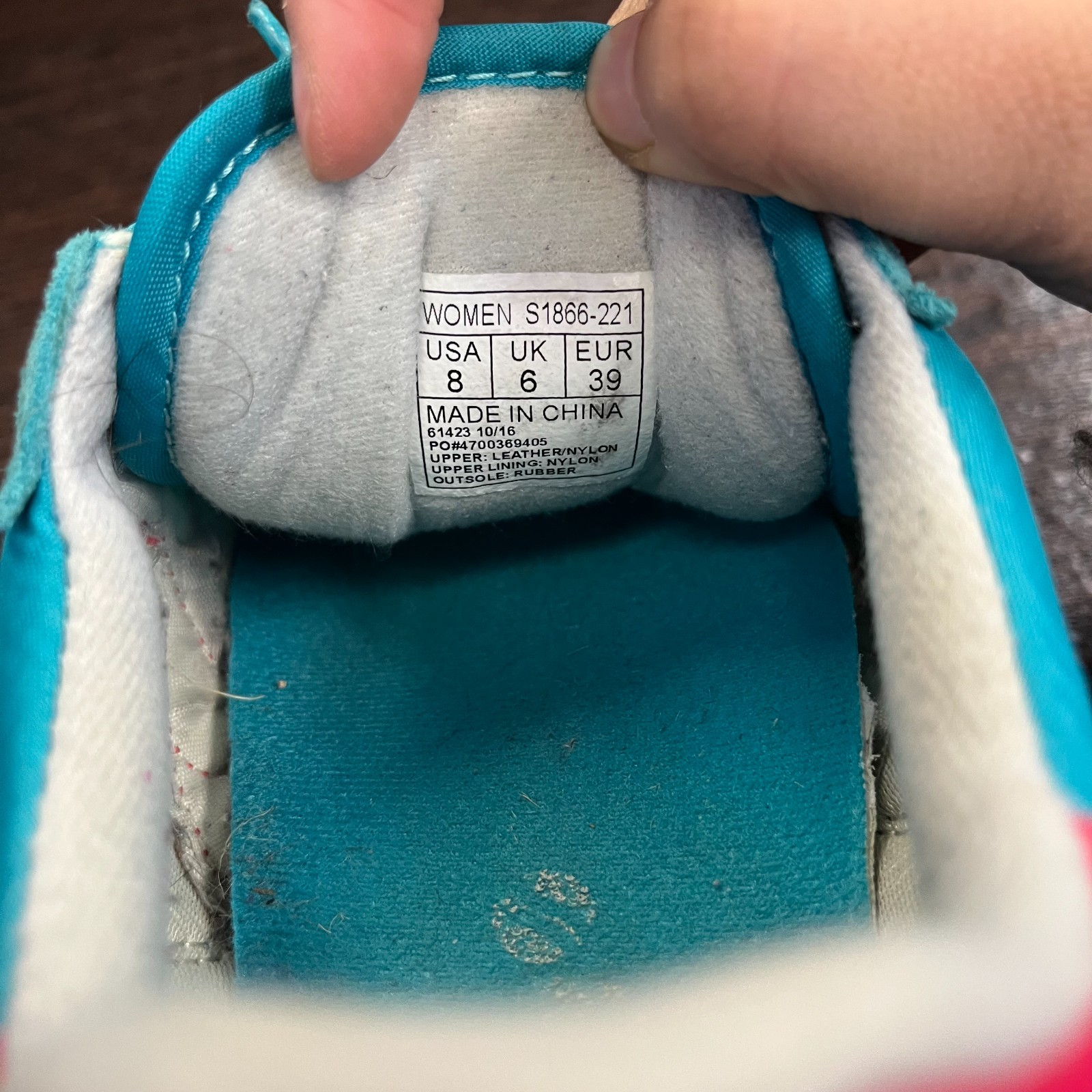 Saucony Women's Jazz Low Pro Sneaker Size 8 Blue Pink S1866-221 Retro Running thumbnail 9