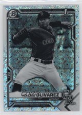 2021 Bowman Chrome Black & White Mini-Diamond Refractor Helcris Olivarez 0s9t