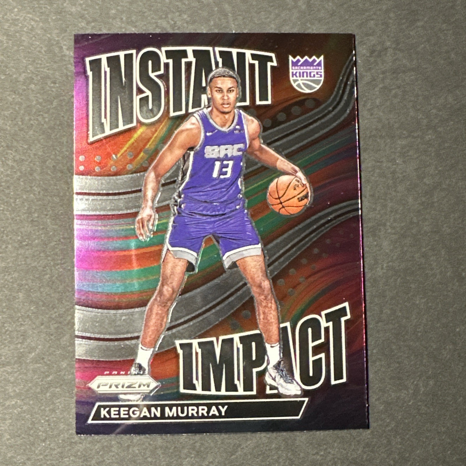 Keegan Murray RC 2022-23 Panini Prizm Instant Impact Silver #4 Sacramento Kings