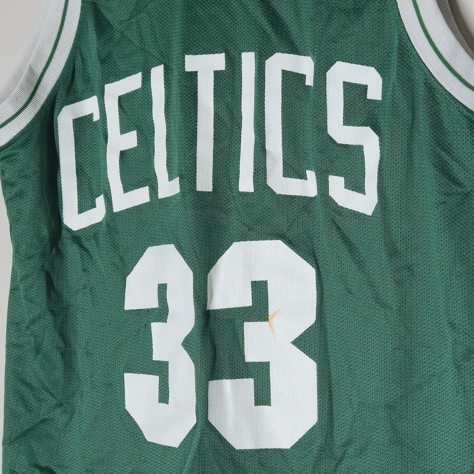 Camiseta De Colección Boston Celtics Juvenil Grande Verde NBA Baloncesto Larry Bird 33 Años 90 Foto 2 de 4