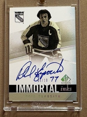 Phil Esposito Auto Immortal Inks 6/10 2020-21 SP Authentic *RARE!!