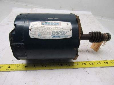 #ad Leeson Electric C4S17NZ1A 1 3HP 1PH 115 230V 1725RPM Electric Motor $89.99