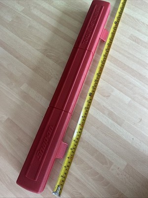 Snap On Tools rot Drehmomentschlüssel Aufbewahrungsbox - unbenutzt aber leichte Aufbewahrungsspuren (M)