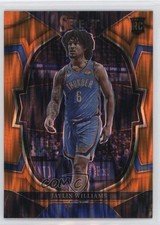2022-23 Panini Select Concourse Orange Flash Prizm Jaylin Williams #99 4s2