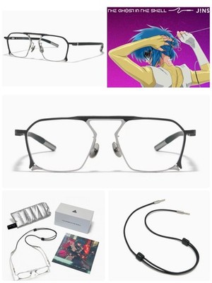 JINS x Ghost in the Shell / TYPE-OPTICAL UMF-26S-137 BLACK glasses