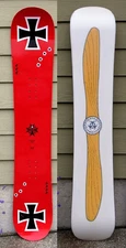 Vintage 1993 Haz-Mat Mervin Mfg. Terry Kidwell Red Baron 160 snowboard