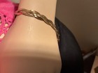 Monet gold, braided herringbone, 8 inch bracelet — photo 9
