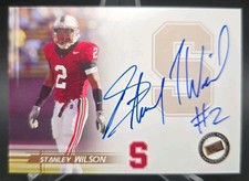 2005 Press Pass Stanley Wilson Rookie Auto Card RC On card auto Bronze Blue Ink. rookie card picture