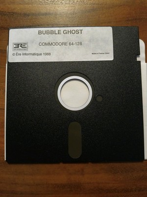Commodore 64 5,25 Medium - Bubble Ghost ERE Informatique 1988 Vintage