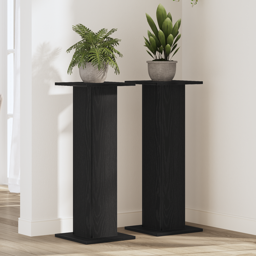 VidaXL Supporti Per Altoparlanti 2 Pezzi - Legno Multistrato 30x30x80 Cm - Stand Da Tavolo Riempibili Con Sabbia