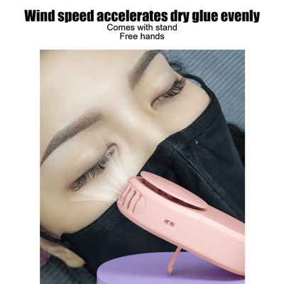 Eyelash Air Conditioning Blower Portable USB Charging Lash Fan for Beauty Salon