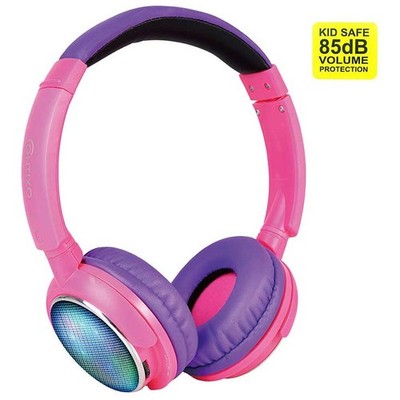 Contixo KB300PP Kids Headphones Pink/Purple Wireless Btooth