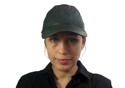 Casquette Baseball En Cuir Marocain Naturel Tanin 56-62 Cm Fait Main - Photo 1/4