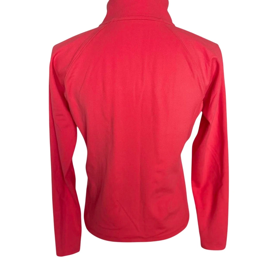 Женский спортивный тренировочный пуловер Reebok Cayenne красный 1/2 на молнии средний размер  - Изображение 2 из 4