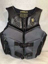 Hyperlite Wake Co Adult Medium Life Vest Jacket Wakeboarding Tropical Pineapple