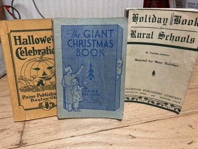 vintage elementary school books of plays and pageants and songs