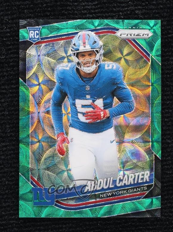 2025 Panini Prizm Rookies Green Scope 52/75 Abdul Carter #394 Rookie RC 13c1