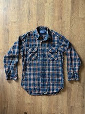 Pendleton Board Shirts Red Blue Wool Made In USA Medium