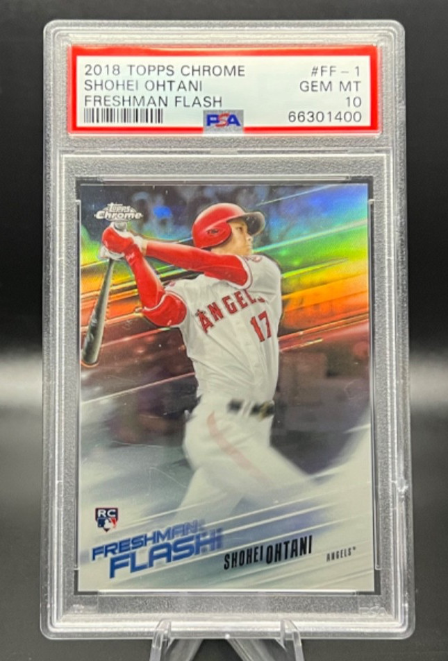 2018 Topps Chrome Freshman Flash FF-1 Shohei Ohtani Rookie (RC) PSA 10 Gem Mint