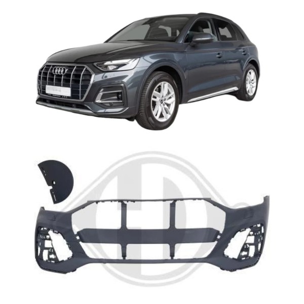 StoßStange Vorne FüR Audi Q5 FY 2021-2024 StoßFäNger Grundiert SRA 2X PDC-image
