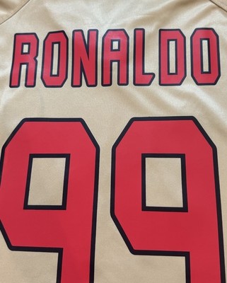 2004/05 AC Milan Third Jersey #99 Ronaldo XL adidas R9 Soccer 3rd