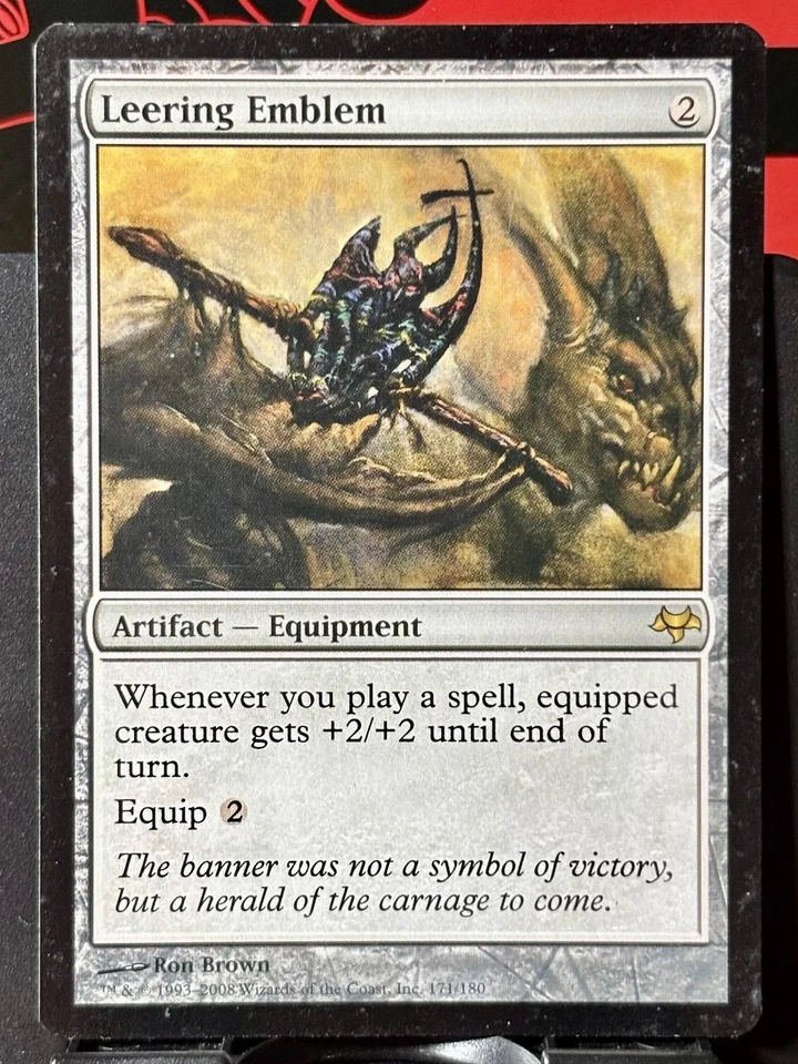 Leering Emblem - Reg - MTG - Eventide - 171/180 - RARE ~ LP - Image 3 of 4